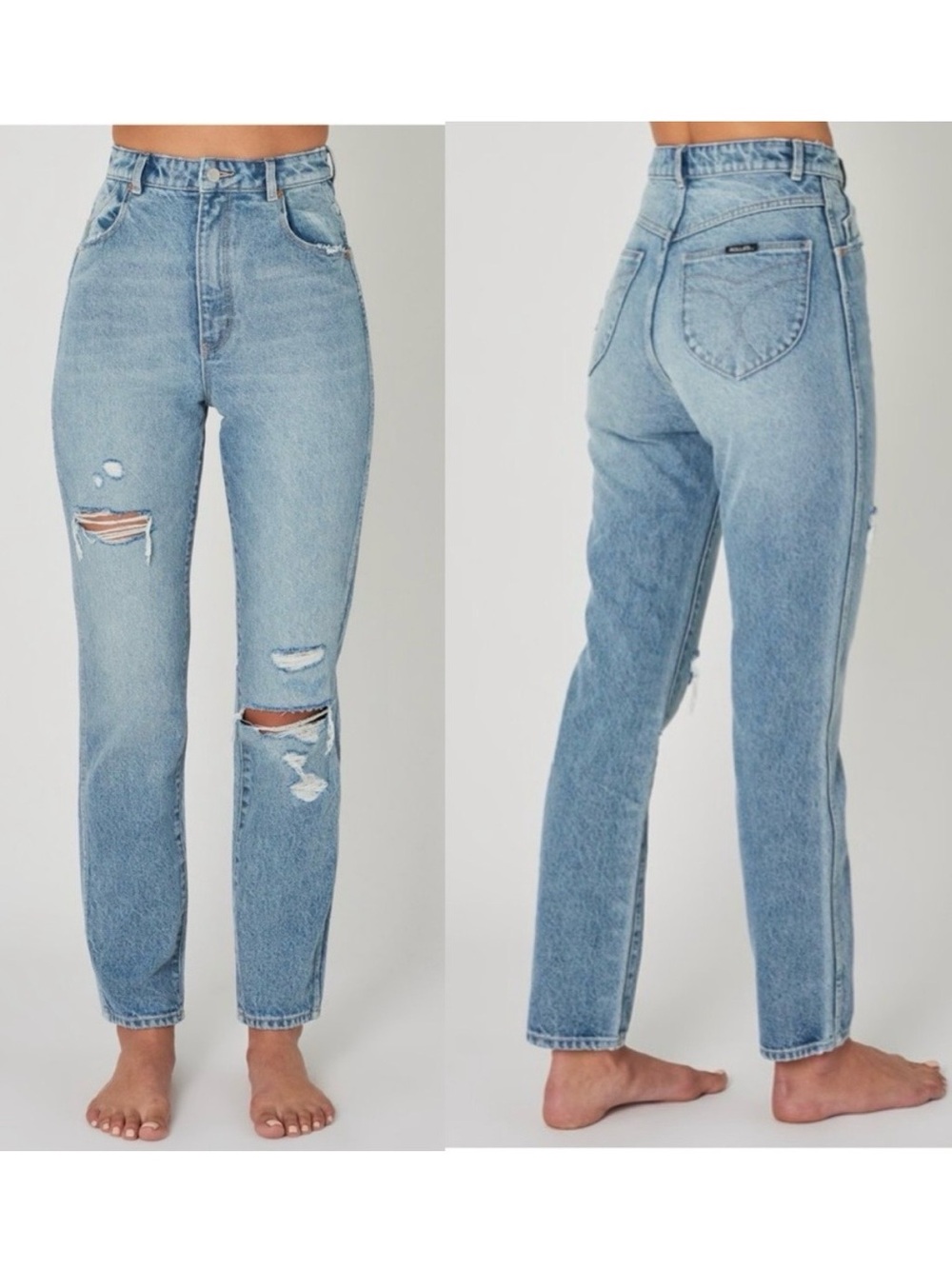 Rolla’s Elle Jean Super High Rise Relaxed Garage Worn Blue